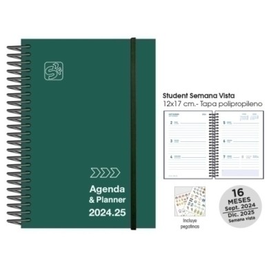 180722413-AG.ESC.SF. STUDENT S/V 12x17 ACADEMIC VE precio por 1 unidades