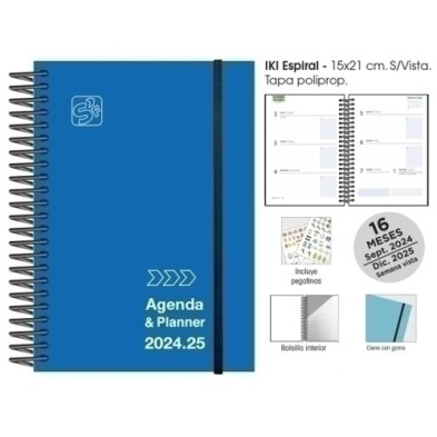 180752411-AG.ESC.SF. IKI S/V 15x21 AZUL precio por 1 unidades