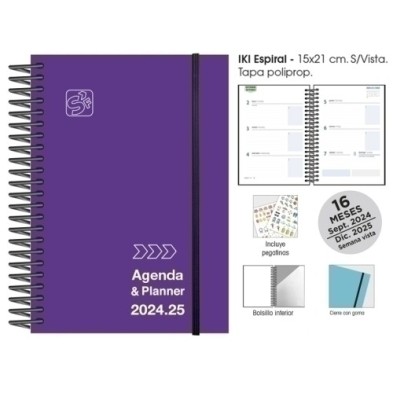 180752417-AG.ESC.SF. IKI S/V 15x21 MORADO precio por 1 unidades