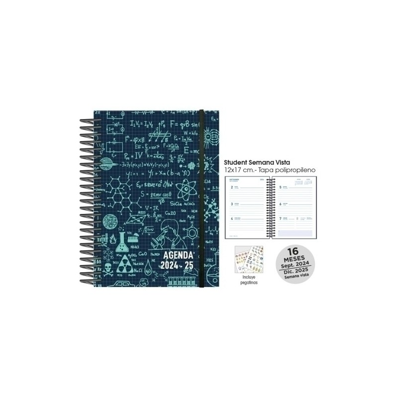 12972244-C-AG.ESC.SF.CAT. STUDENT S/V 12x17 MATHS N precio por 1 unidades