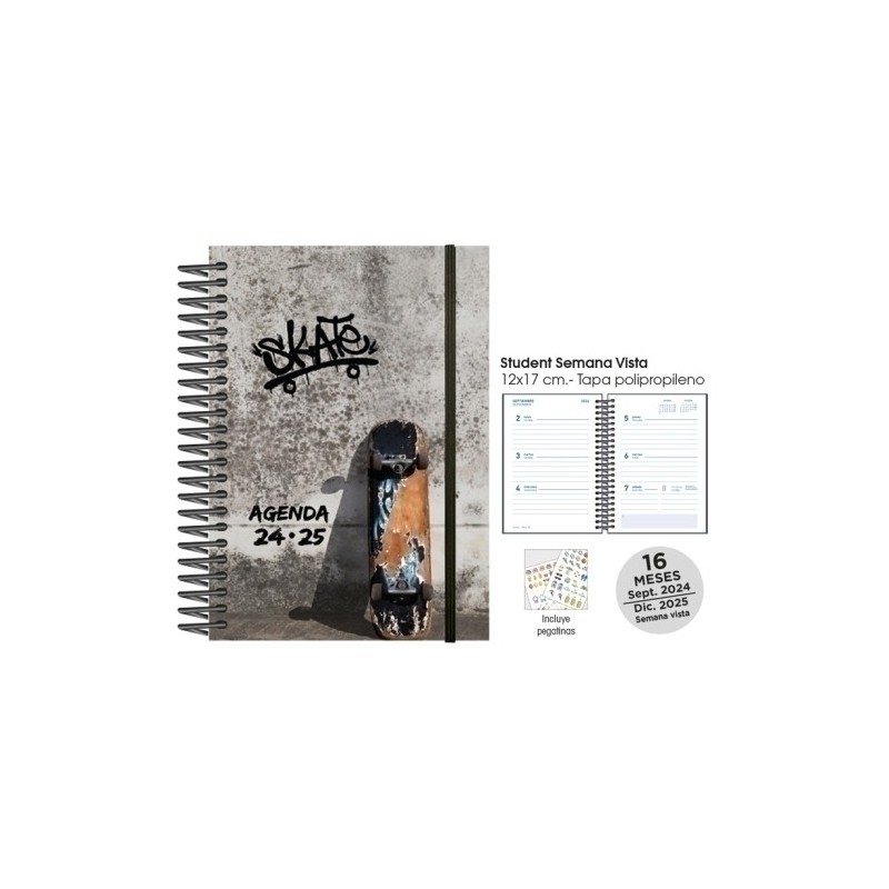 18172241-C-AG.ESC.SF.CAT. STUDENT S/V 12x17 SKATEBO precio por 1 unidades
