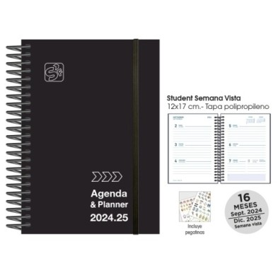 180722416-C-AG.ESC.SF.CAT. STUDENT S/V 12x17 ACADEMI precio por 1 unidades