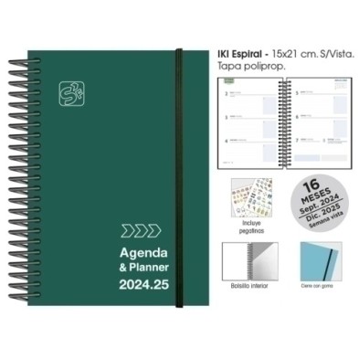 180752413-C-AG.ESC.SF.CAT. IKI S/V 15x21 VERDE precio por 1 unidades