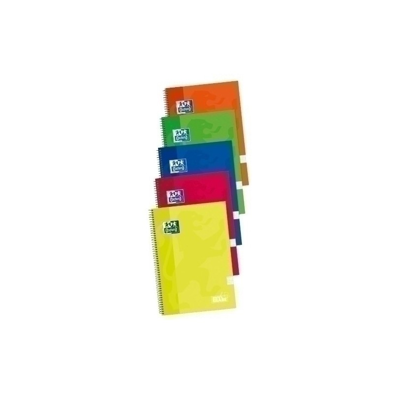 400122760-BLOCK OXF.SCH.EXTRA Fº 80h CD.4 COL.(5) precio por 5 unidades