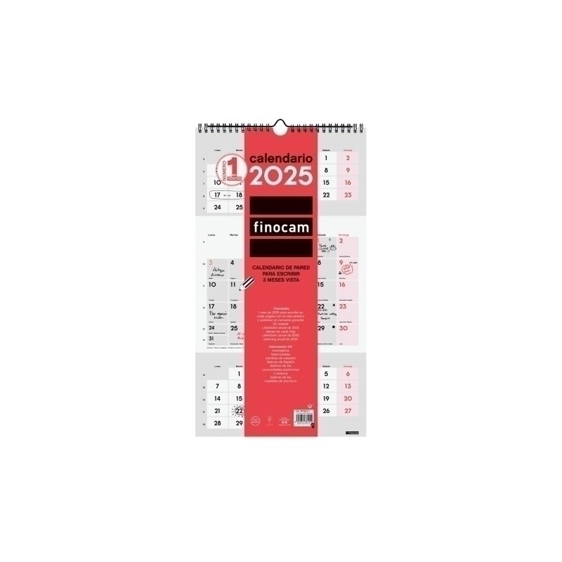 781580025-CAL.FIN. PARED 3 MESES VISTA 236x430 precio por 1 unidades