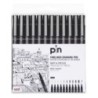 234591000-ROTUL.UNI PIN CALIBRADO NEGRO B/12 precio por 10 unidades