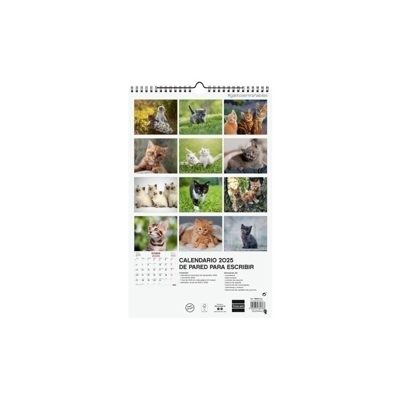 780553825-CAL.FIN. PARED 250x400 GATITOS precio por 1 unidades