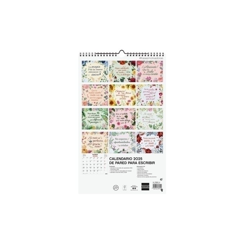 780554925-CAL.FIN. PARED 250x400 FRASES precio por 1 unidades