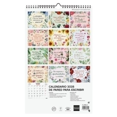 780554925-CAL.FIN. PARED 250x400 FRASES precio por 1 unidades