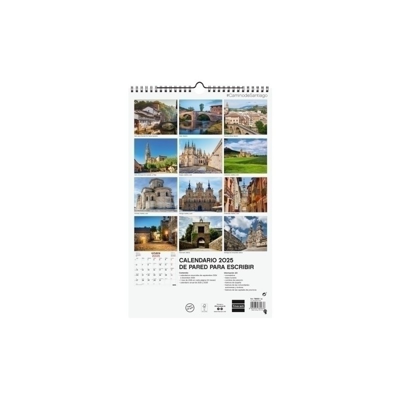780555125-CAL.FIN. PARED 250x400 CAMINO SANTIAGO precio por 1 unidades