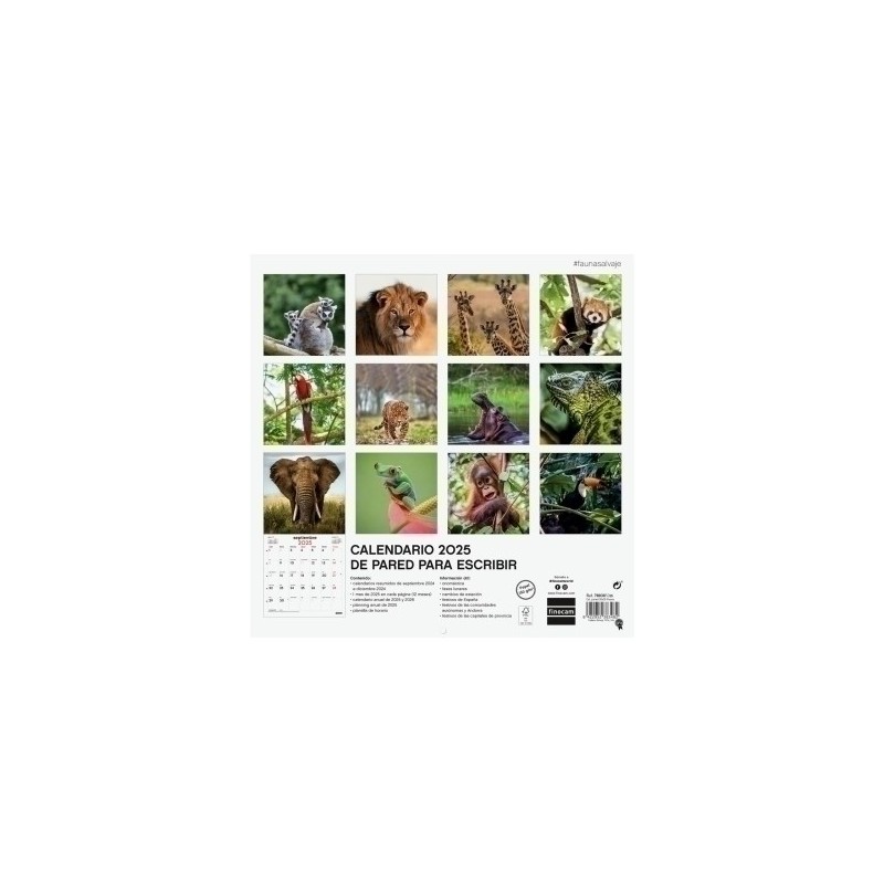 780305025-CAL.FIN. PARED 300x300 FAUNA SALVAJE precio por 1 unidades