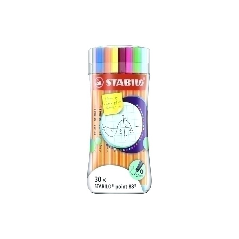 8830-4-ROTUL.STABILO POINT 88 SLEEVE PACK E/30 precio por 1 unidades