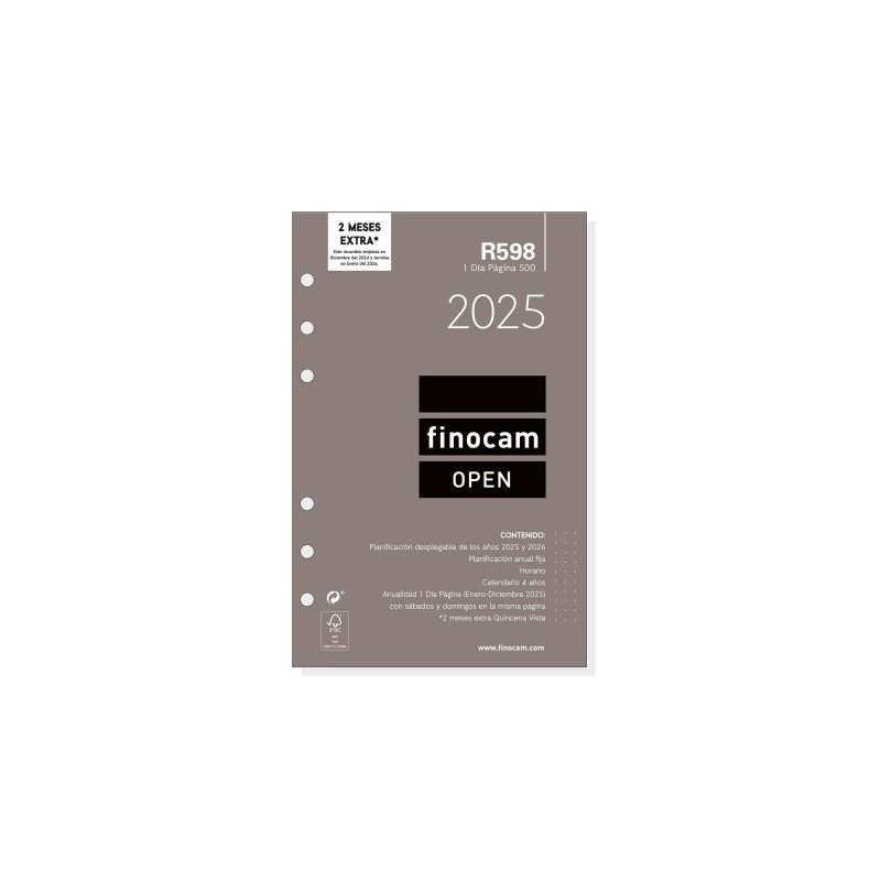 711670025-RECAM.AG.F. R598 OPEN 500 ANUAL D/P precio por 1 unidades