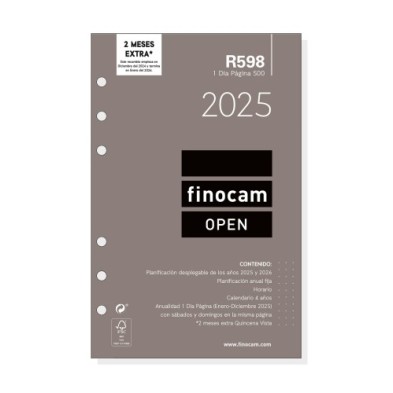 711670025-RECAM.AG.F. R598 OPEN 500 ANUAL D/P precio por 1 unidades