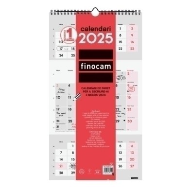 781590025-CAL.FIN.CAT. PARET 3 MESES VISTA 236x430 precio por 1 unidades
