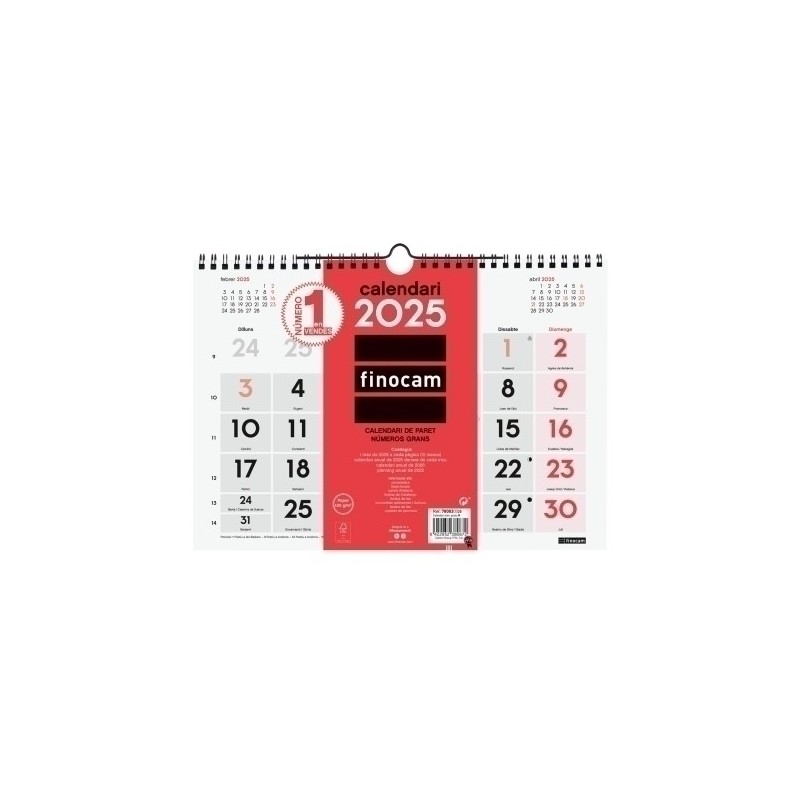 780030025-CAL.FIN.CAT. PARET MES M 300x210 precio por 1 unidades