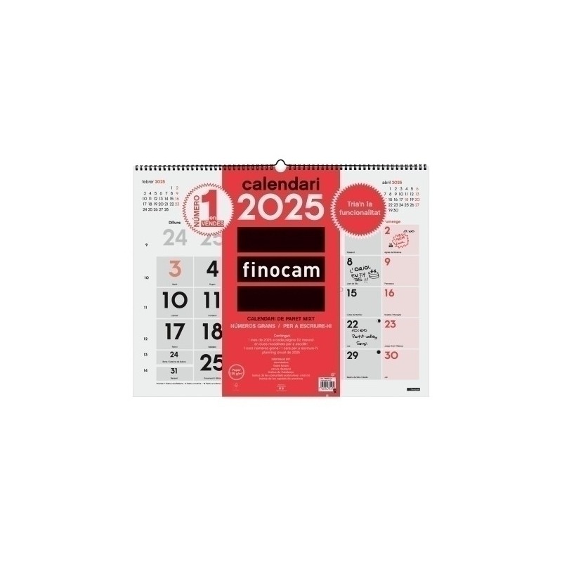 780050025-CAL.FIN.CAT. PARET MES XL 540x420 precio por 1 unidades