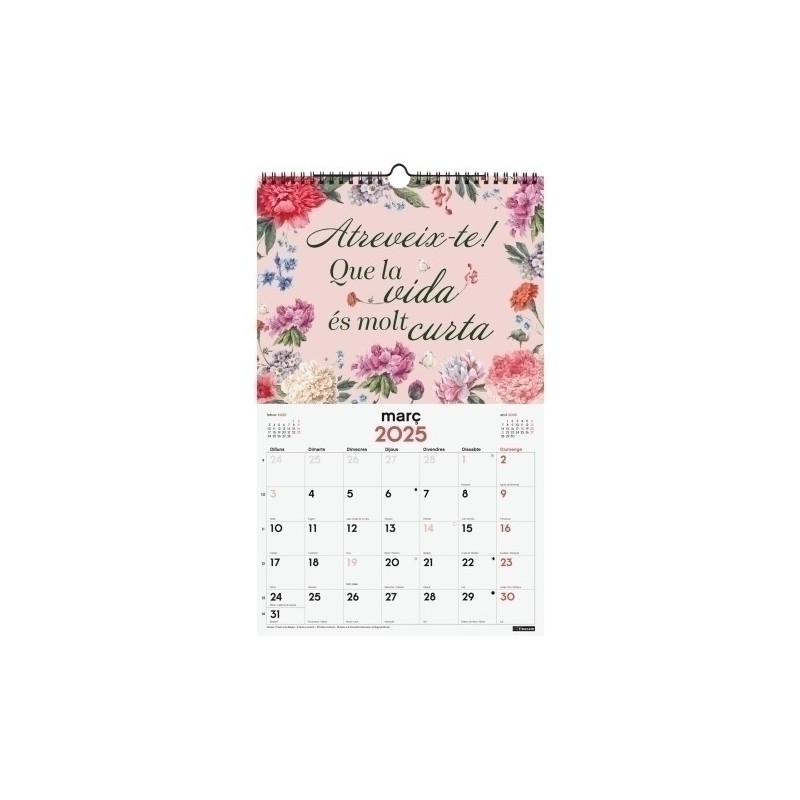 780564925-CAL.FIN.CAT. PARET 250x400 FRASES precio por 1 unidades