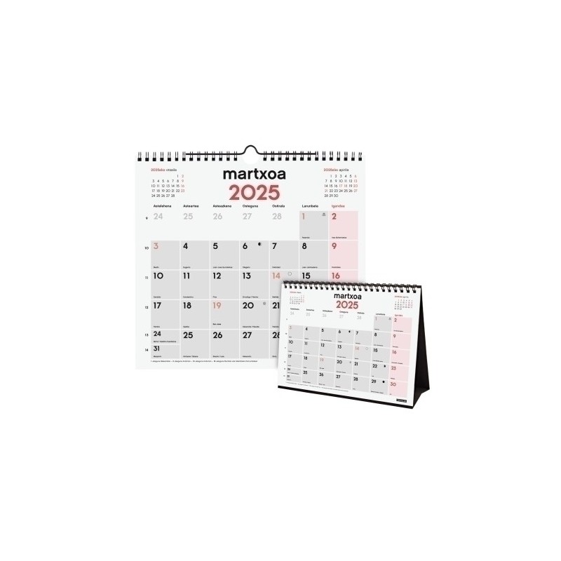 780690125-CAL.FIN.EUSK. MES NEUTROS SURTIDO 20 precio por 1 unidades