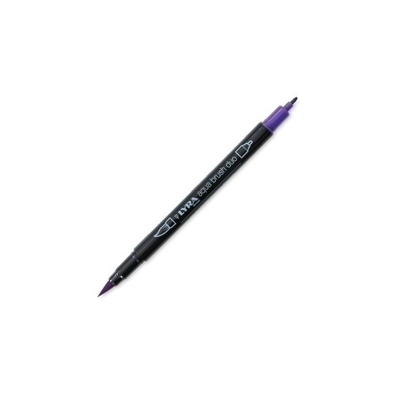 L6520037-ROTUL. LYRA AQUA BRUSH DUO VIOL. AZUL precio por 10 unidades