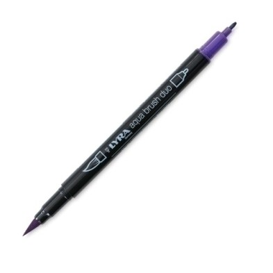 L6520037-ROTUL. LYRA AQUA BRUSH DUO VIOL. AZUL precio por 10 unidades