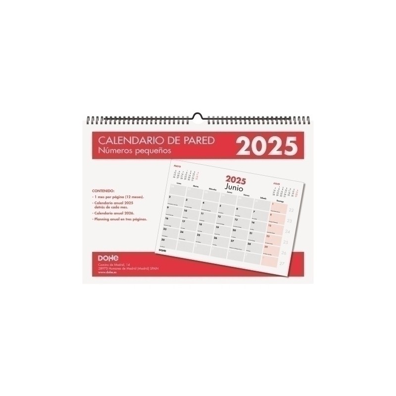 11640-25-CAL.DOHE PARED MES A3 Nº.PQ precio por 1 unidades
