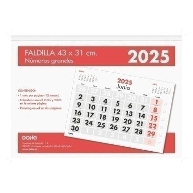 11643-25-CAL.DOHE PARED MES 31x43 Nº.GR precio por 1 unidades