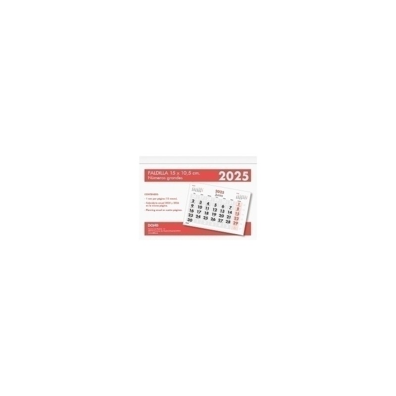 11647-25-CAL.DOHE PARED MES 10.5x15 Nº.GR precio por 1 unidades