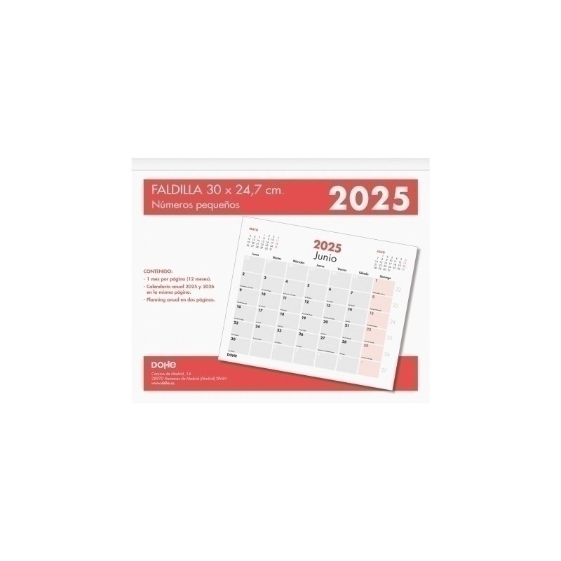 11645-25-CAL.DOHE PARED MES 24.7x30 Nº.PQ precio por 1 unidades