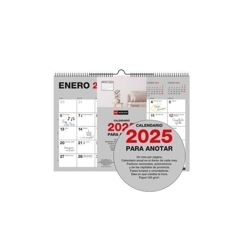 MR28247-CAL.MR. PARED BASIC MES A5 precio por 1 unidades