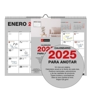 MR28247-CAL.MR. PARED BASIC MES A5 precio por 1 unidades
