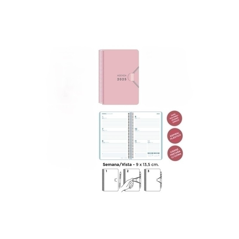 55131152-AG.SENF. MINI 90x135 S/V ROSA PASTEL precio por 1 unidades