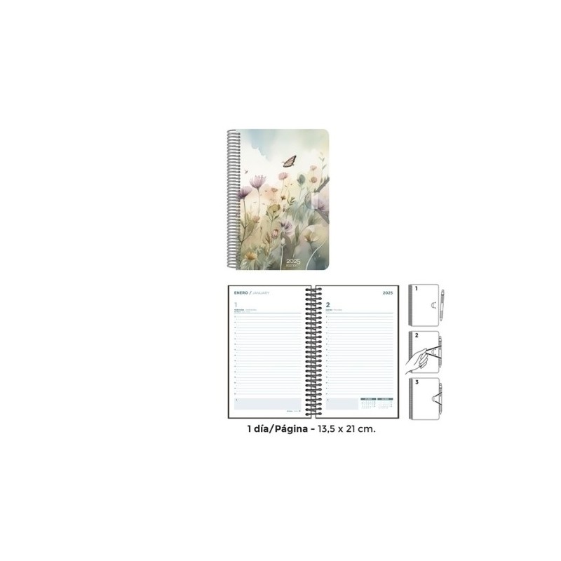 55161252-AG.SENF. ACUARELA 135x210 D/P MARIPOSA precio por 1 unidades
