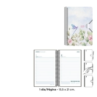 55161253-AG.SENF. ACUARELA 135x210 D/P LIBELULA precio por 1 unidades