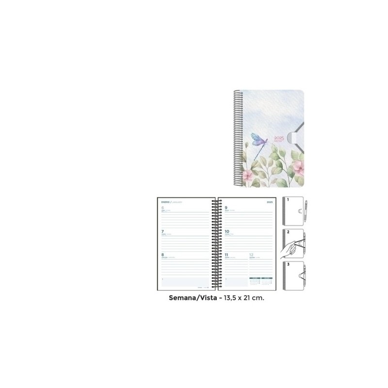 55163253-AG.SENF. ACUARELA 135x210 S/V LIBELULA precio por 1 unidades