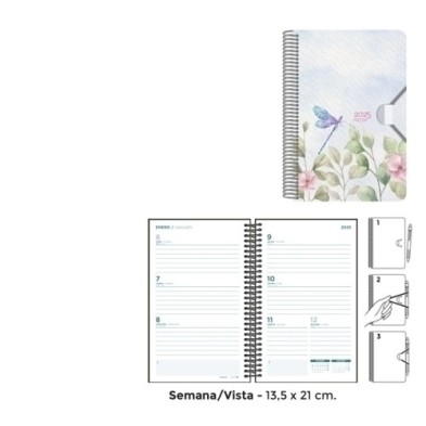 55163253-AG.SENF. ACUARELA 135x210 S/V LIBELULA precio por 1 unidades