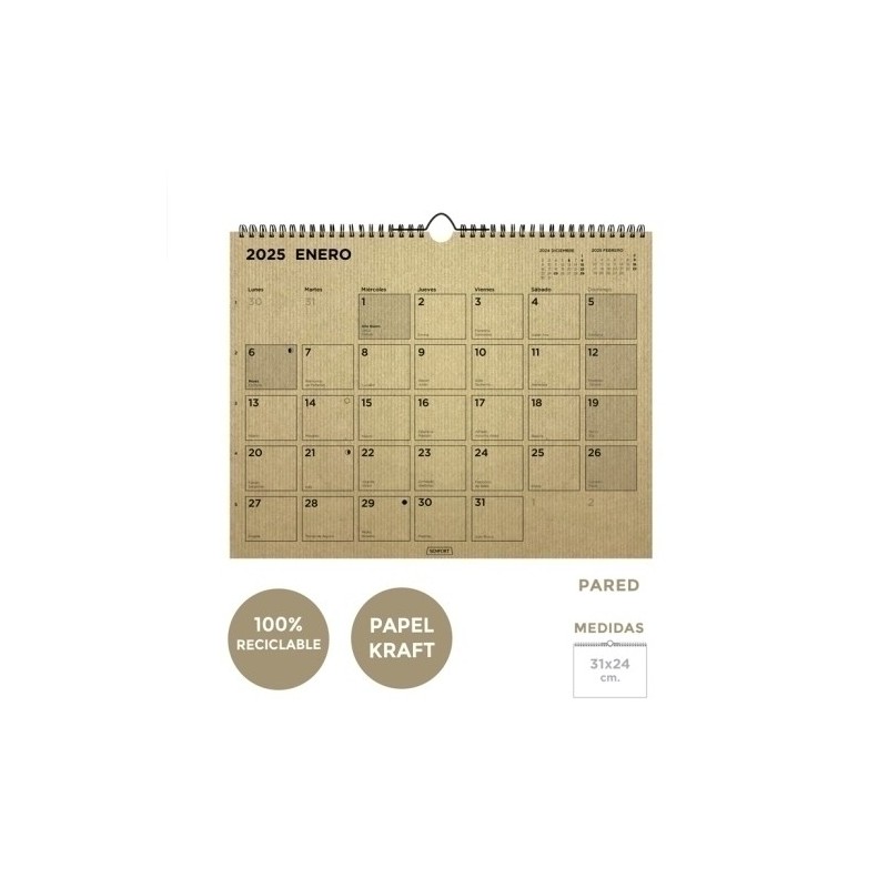 500125-CAL.SENF. PARED MES KRAFT 310x240 precio por 1 unidades