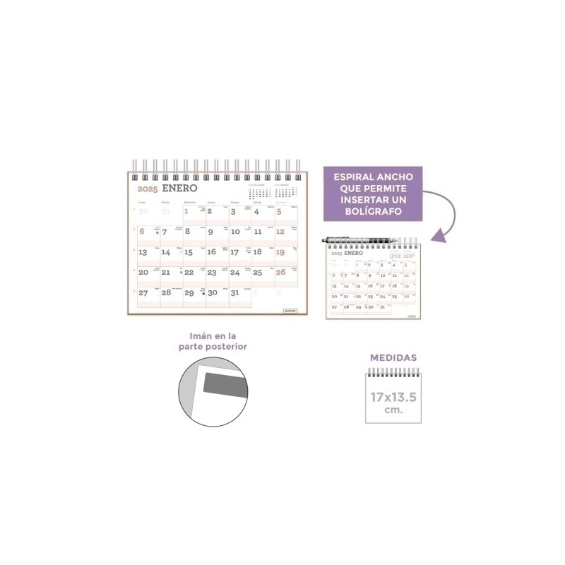 500505-CAL.SENF. PARED MES MAGNET 170x135 precio por 1 unidades