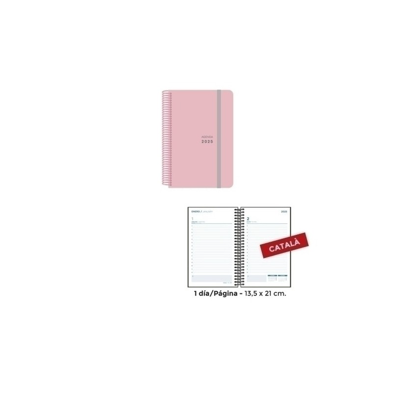 55131252-C-AG.SENF.CAT. PASTEL 135x210 D/P ROSA precio por 1 unidades