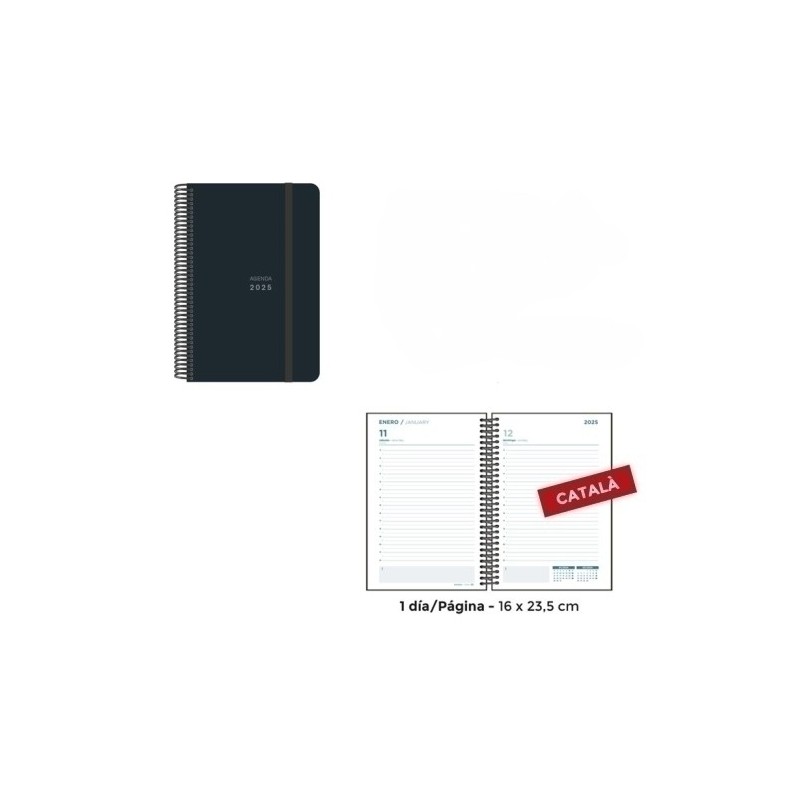 55122251-C-AG.SENF.CAT. UNICOLOR 160x235 D/P NEGRE precio por 1 unidades