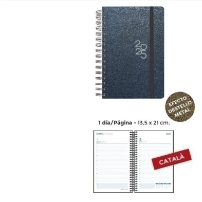 55141252-C-AG.SENF.CAT. METALLIC 135x210 D/P BLAU precio por 1 unidades