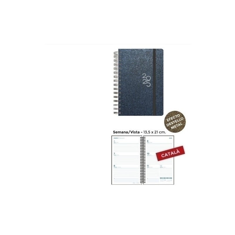 55143252-C-AG.SENF.CAT. METALLIC 135x210 S/V BLAU precio por 1 unidades