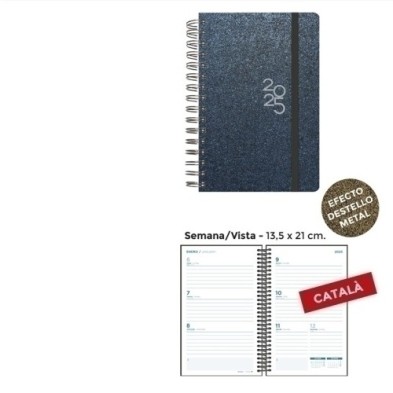 55143252-C-AG.SENF.CAT. METALLIC 135x210 S/V BLAU precio por 1 unidades