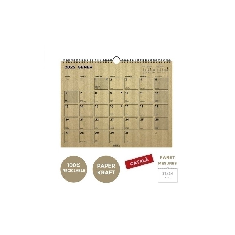 500125-C-CAL.SENF.CAT. PARET MES KRAFT 310x240 precio por 1 unidades