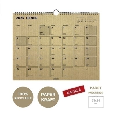 500125-C-CAL.SENF.CAT. PARET MES KRAFT 310x240 precio por 1 unidades