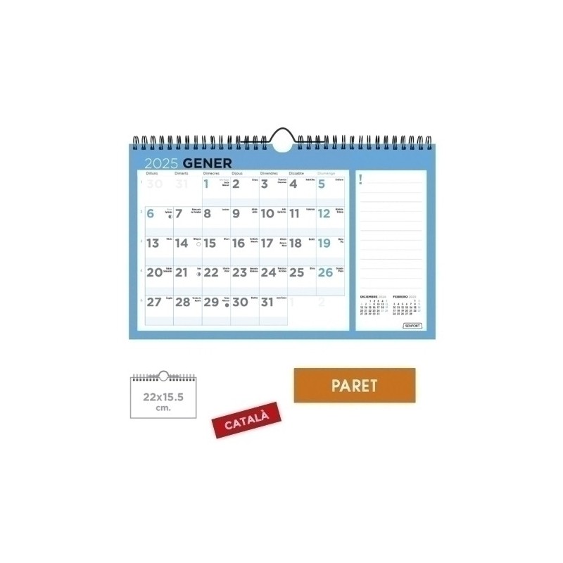 500185-C-CAL.SENF.CAT. PARET MES BASIC 220x155 precio por 1 unidades