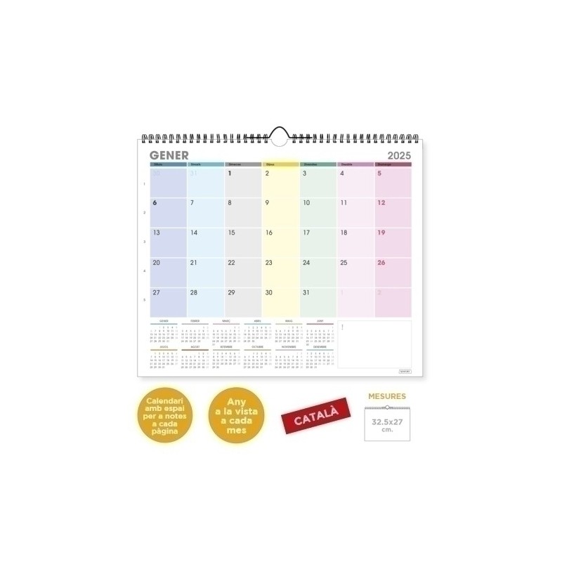 500195-C-CAL.SENF.CAT. PARET MES MULTICOLOR 325x2 precio por 1 unidades