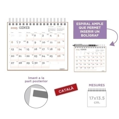 500505-C-CAL.SENF.CAT. PARET MES MAGNET 170x135 precio por 1 unidades