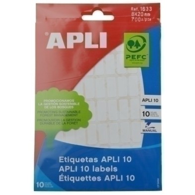 01633-ETIQ.MAN.BOLSA APLI 01633 10h 8x20 precio por 10 unidades