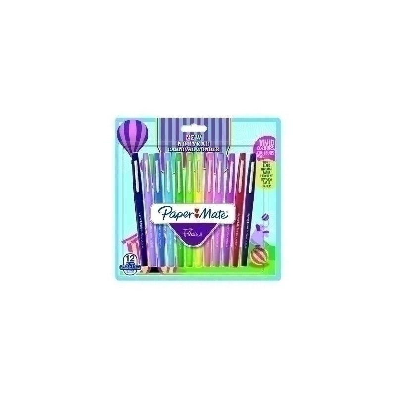 2108466-ROTUL.PAPER MATE CARNIVAL SURT.B/12 precio por 12 unidades